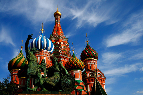 The beautiful St Basil's Cathedral